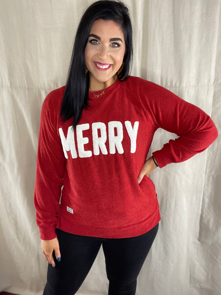 SS Classic Terry Crew-Boutique Items. - Boutique Apparel - Ladies - Top It Off - Fashion Tops-Podos Boutique, a Women's Fashion Boutique Located in Calera, AL