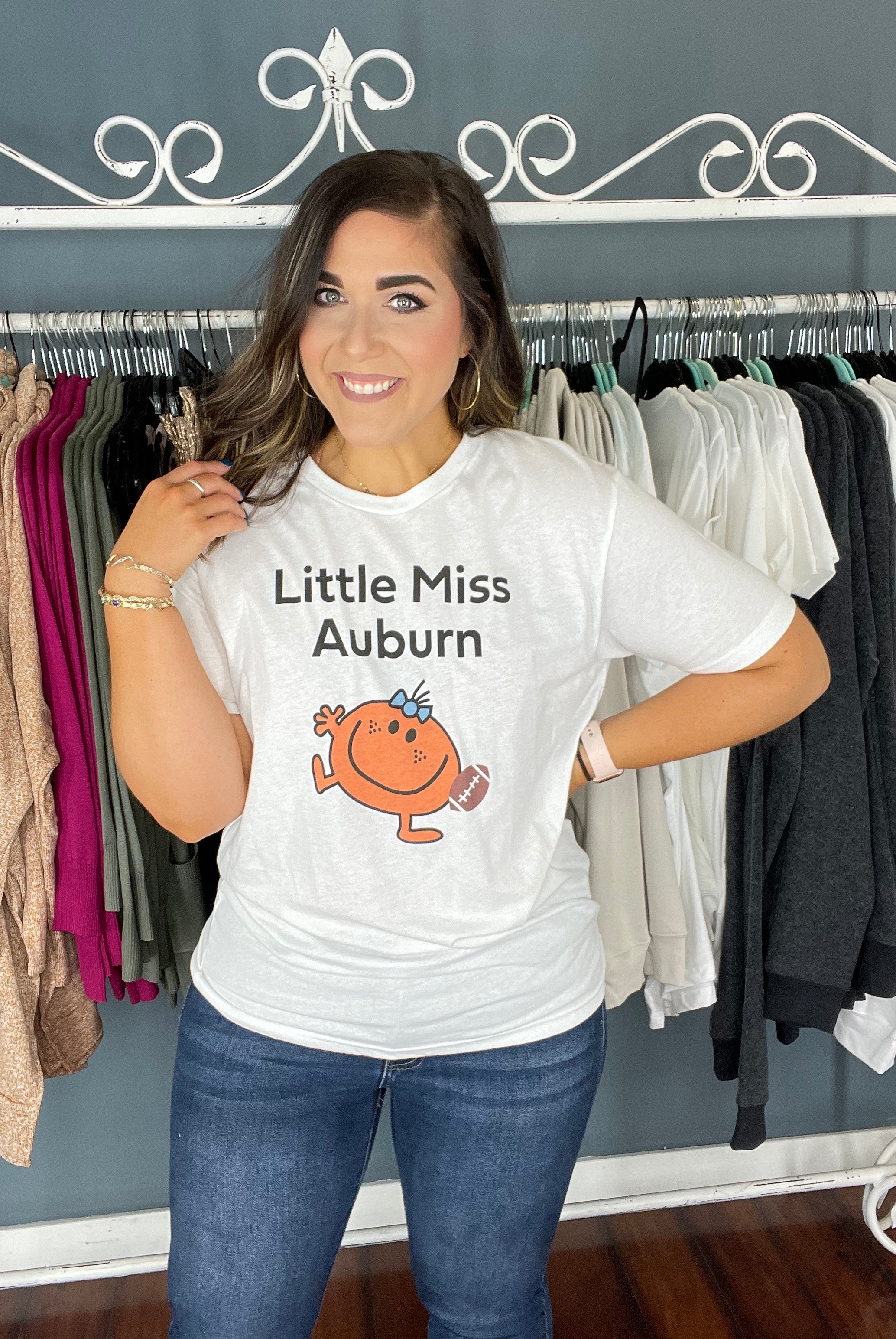 Little Miss Graphic Tee-Graphic Tees-Podos Boutique, a Women's Fashion Boutique Located in Calera, AL