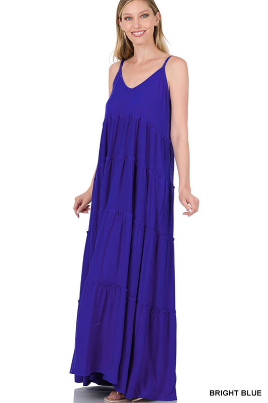 Tiered Cami Maxi Dress-Boutique Items. - Boutique Apparel - Ladies - Dress It Up - Maxi-Podos Boutique, a Women's Fashion Boutique Located in Calera, AL