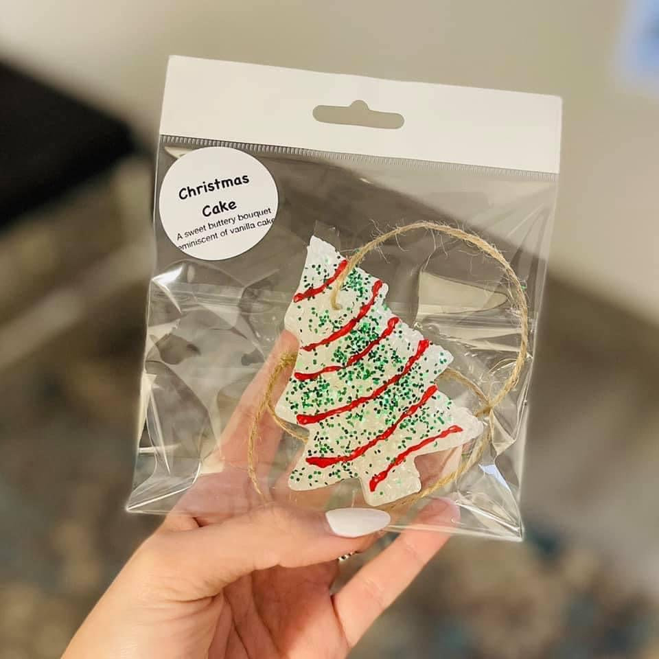 Christmas Cake Freshie-Boutique Items. - Home Goods & Gifts. - Candles-Podos Boutique, a Women's Fashion Boutique Located in Calera, AL