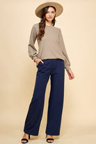 Solid Flare Pants-Pants-Podos Boutique, a Women's Fashion Boutique Located in Calera, AL