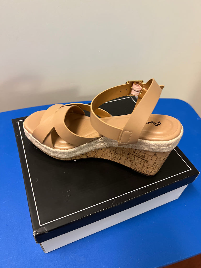 Dupree-2 Wedge Sandals-Wedges-Podos Boutique, a Women's Fashion Boutique Located in Calera, AL