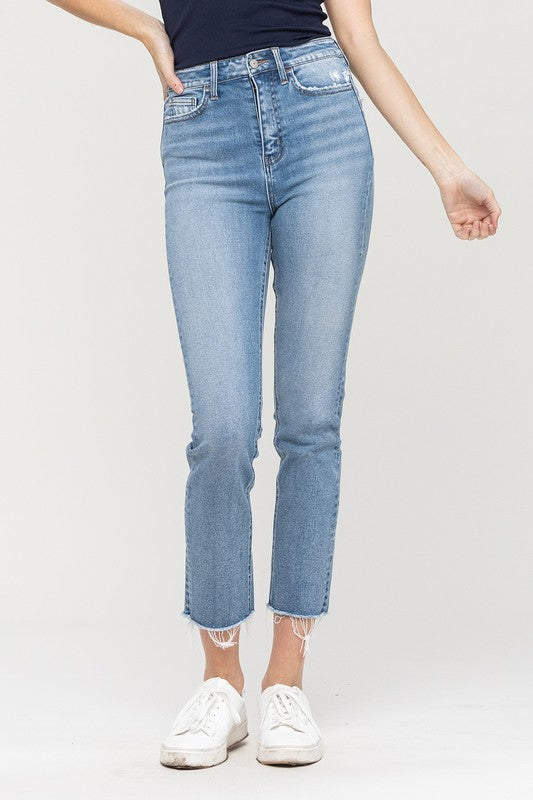 Vervet HR Slim Crop Jeans-Jeans-Podos Boutique, a Women's Fashion Boutique Located in Calera, AL