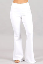 Flared, Frayed Hem Pull-on Pants-Apparel & Accessories-Podos Boutique, a Women's Fashion Boutique Located in Calera, AL