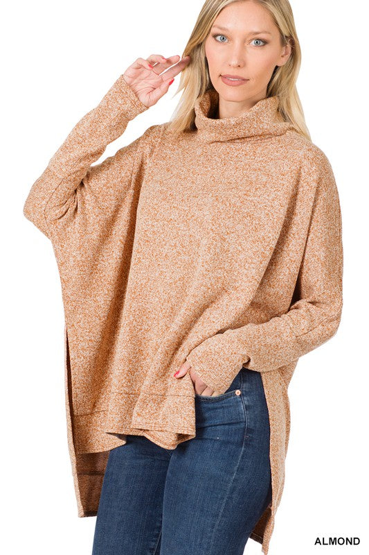 Cowl Neck Oversize Sweater-Boutique Items. - Boutique Apparel - Ladies - Top It Off - Sweaters-Podos Boutique, a Women's Fashion Boutique Located in Calera, AL