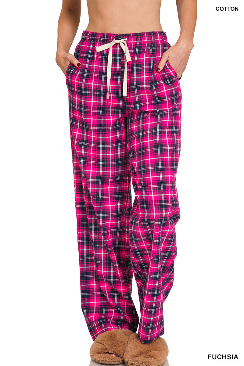 Plaid Lounge Pants-Apparel & Accessories-Podos Boutique, a Women's Fashion Boutique Located in Calera, AL