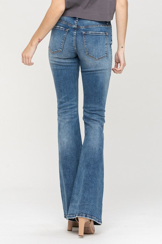 HR Pintuck Waist Flare-Boutique Items. - Boutique Apparel - Ladies - Below the Belt - Jeans-Podos Boutique, a Women's Fashion Boutique Located in Calera, AL