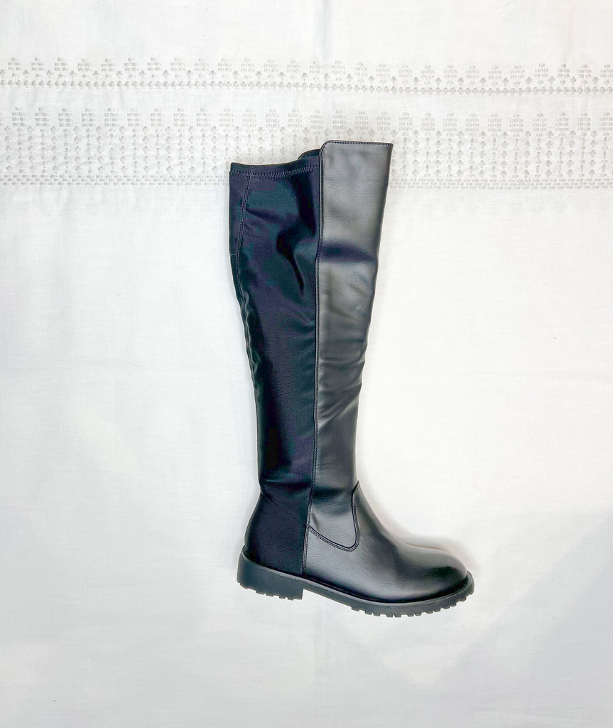 Talli Black Tall Boot-Boots-Podos Boutique, a Women's Fashion Boutique Located in Calera, AL