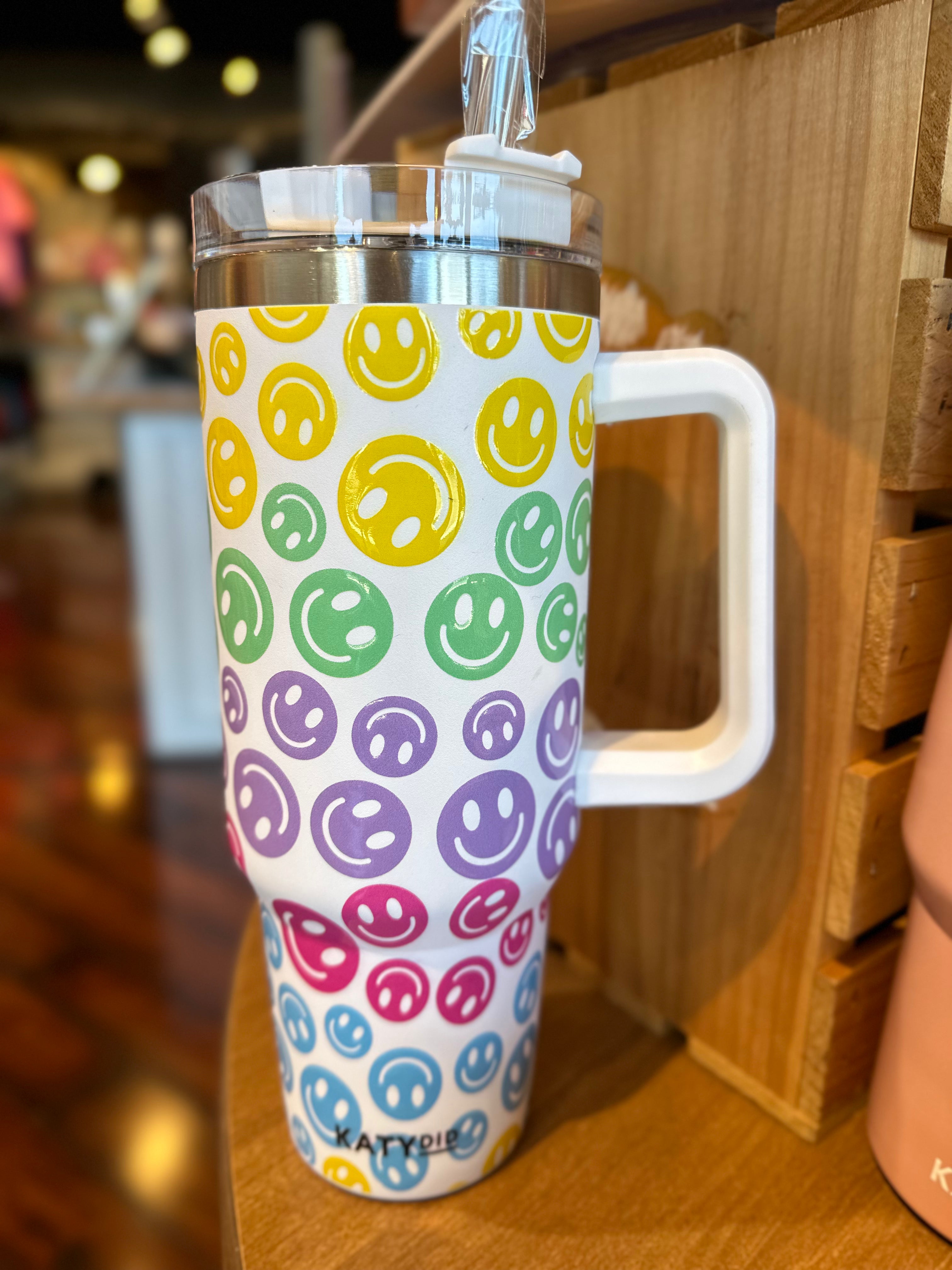 Katydid Tumbler Cup with Handle-Drinkware-Podos Boutique, a Women's Fashion Boutique Located in Calera, AL