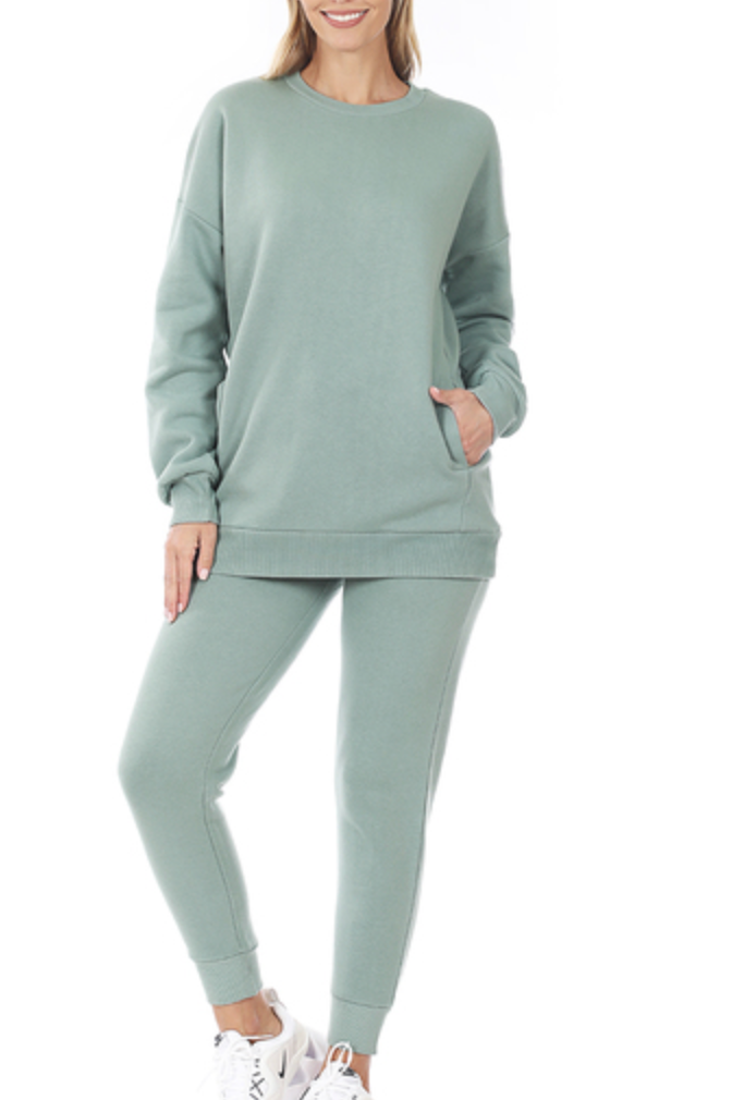 Jogger Set-Boutique Items. - Boutique Apparel - Ladies - All About the Basics - Lounge Wear-Podos Boutique, a Women's Fashion Boutique Located in Calera, AL