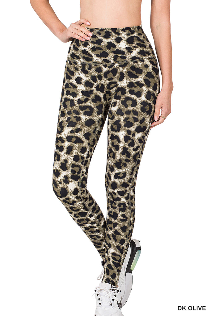 HR Leopard Leggings-Boutique Items. - Boutique Apparel - Ladies - All About the Basics - Leggings-Podos Boutique, a Women's Fashion Boutique Located in Calera, AL