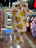 Katydid Tumbler Cup with Handle-Drinkware-Podos Boutique, a Women's Fashion Boutique Located in Calera, AL