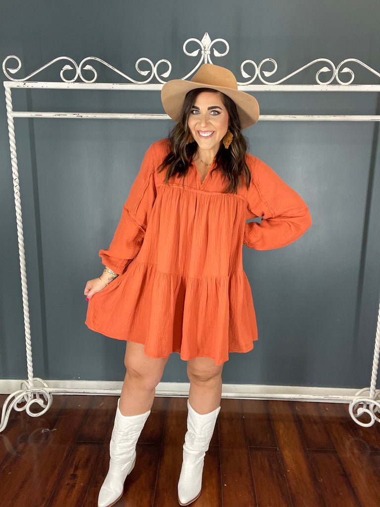 Tiered Baby Doll Dress-Boutique Items. - Boutique Apparel - Ladies - Dress It Up - Short-Podos Boutique, a Women's Fashion Boutique Located in Calera, AL