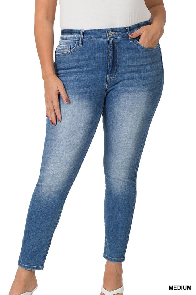 HR Skinny Jeans PLUS-Boutique Items. - Boutique Apparel - Curvy Style - Bottoms - Jeans-Podos Boutique, a Women's Fashion Boutique Located in Calera, AL