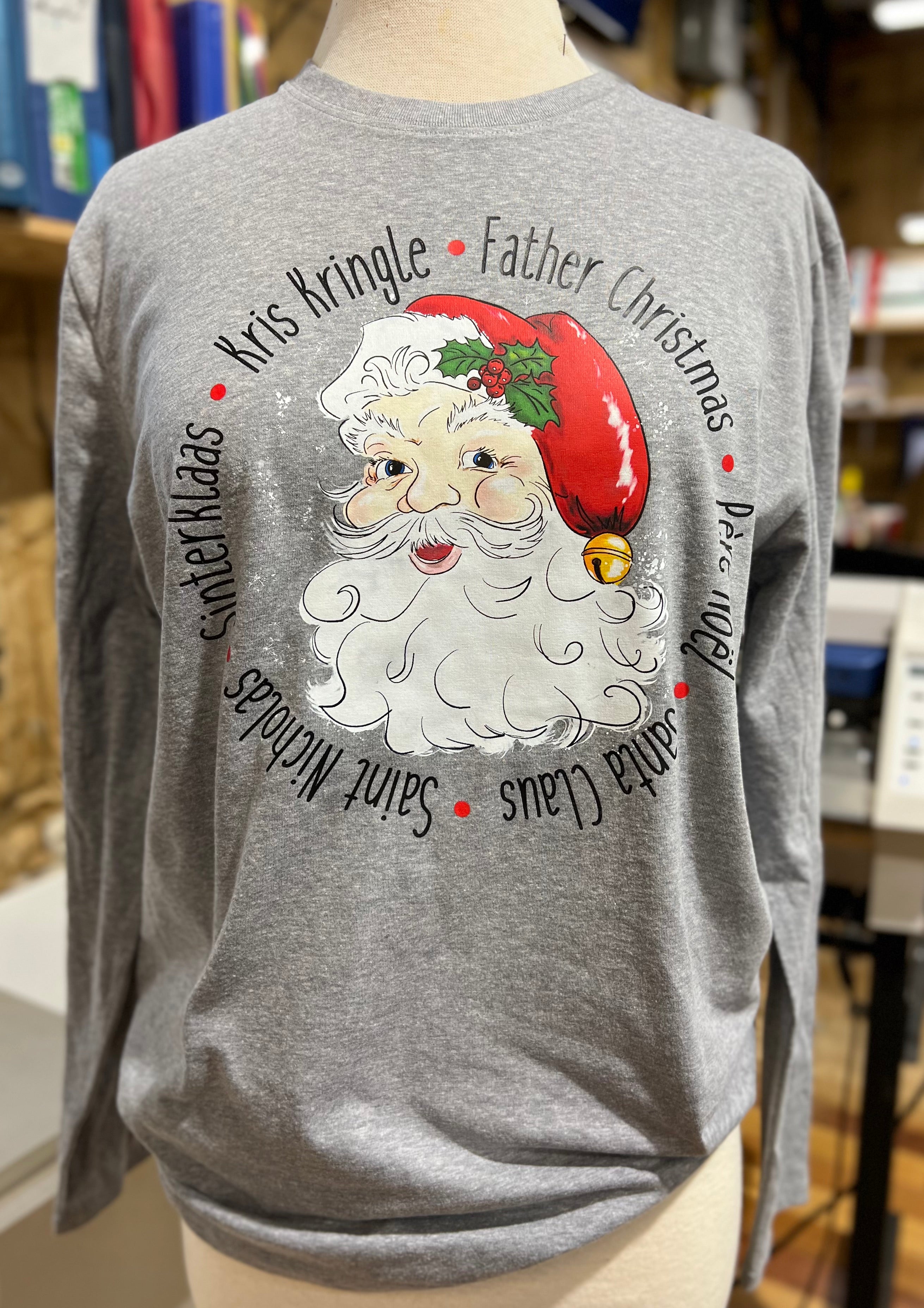 Round' the World Santa '22 LSTS-Graphic Tees-Podos Boutique, a Women's Fashion Boutique Located in Calera, AL