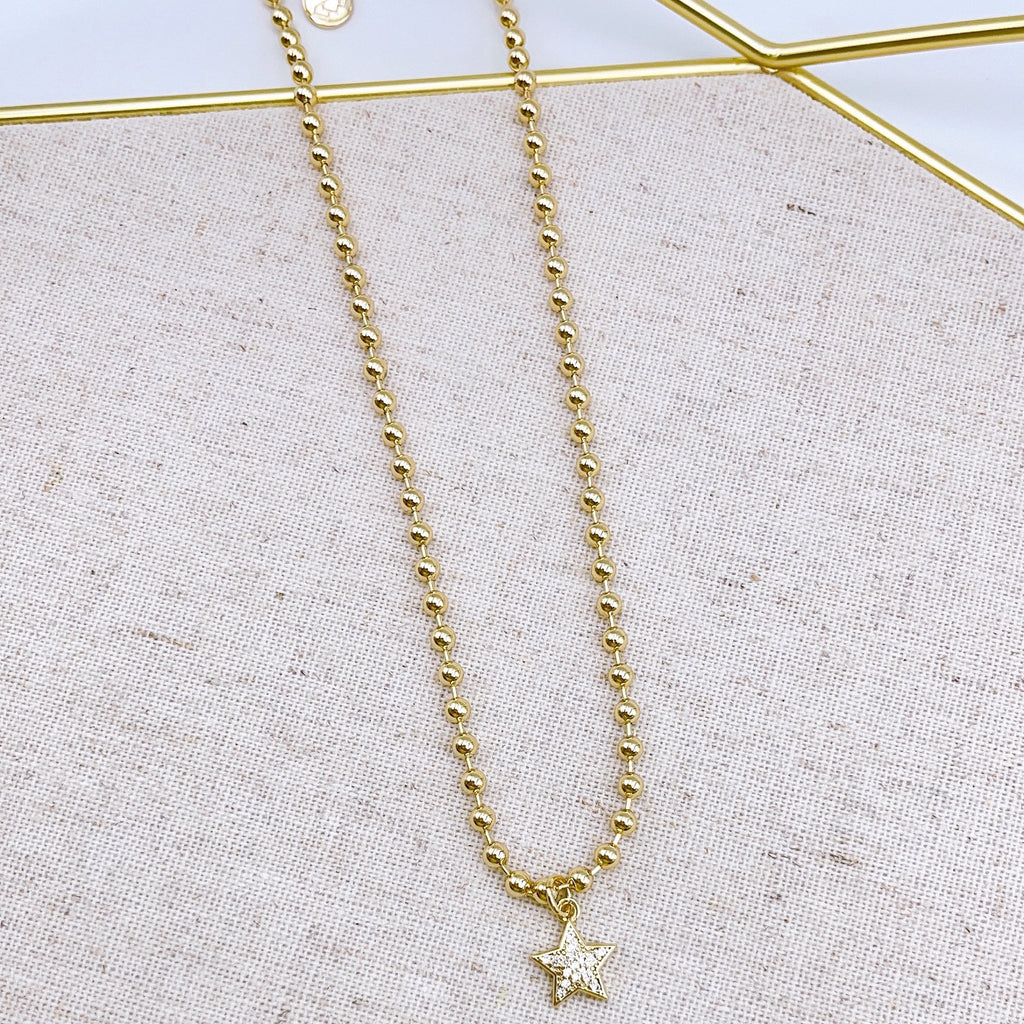 Star Dots Necklace-Boutique Items. - Accessories - Jewelry - Necklace-Podos Boutique, a Women's Fashion Boutique Located in Calera, AL