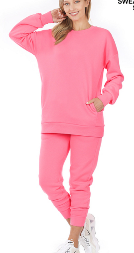 Jogger Set-Boutique Items. - Boutique Apparel - Ladies - All About the Basics - Lounge Wear-Podos Boutique, a Women's Fashion Boutique Located in Calera, AL