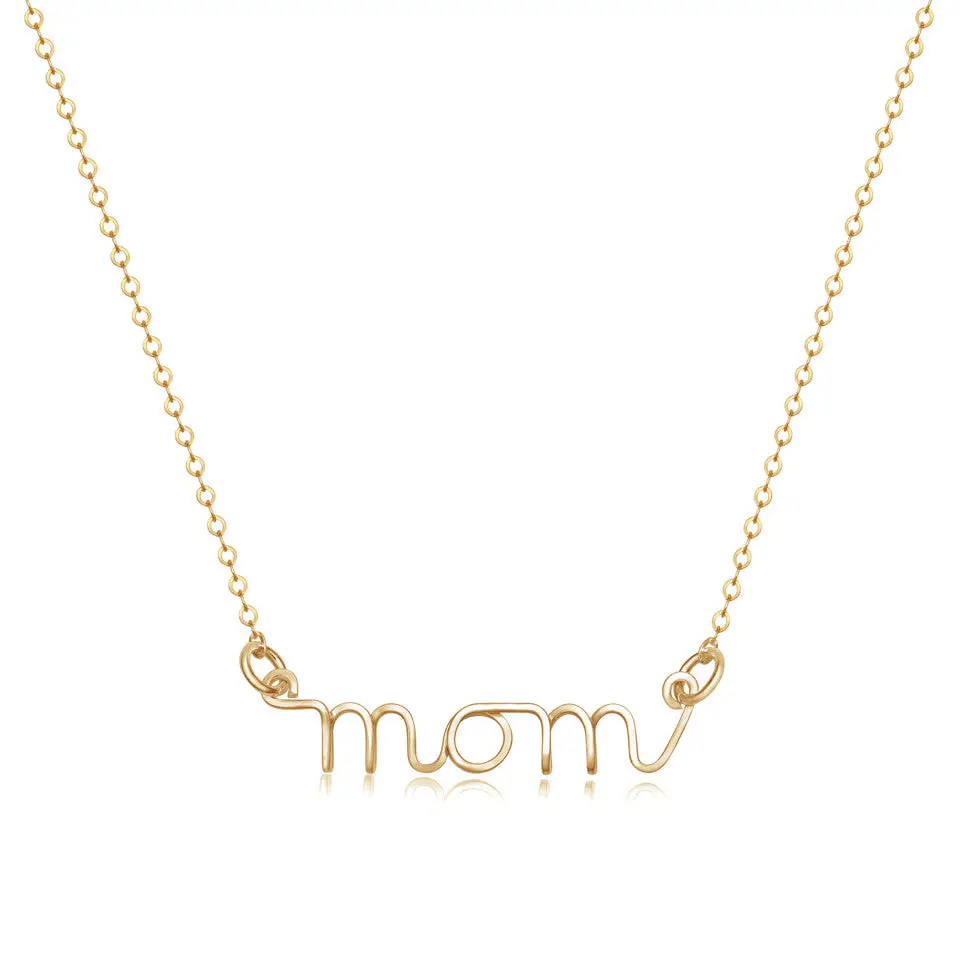 MOM Necklace-Necklaces-Podos Boutique, a Women's Fashion Boutique Located in Calera, AL