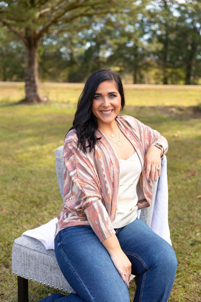 Printed Lightweight Cardigan-Boutique Items. - Boutique Apparel - Ladies - Top It Off - Cardigans & Kimonos-Podos Boutique, a Women's Fashion Boutique Located in Calera, AL