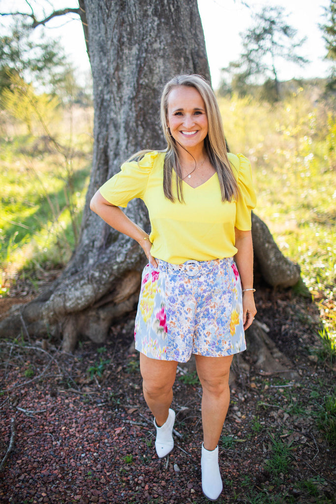 HIgh Waisted Belted Shorts-Boutique Items. - Boutique Apparel - Ladies - Below the Belt - Shorts-Podos Boutique, a Women's Fashion Boutique Located in Calera, AL