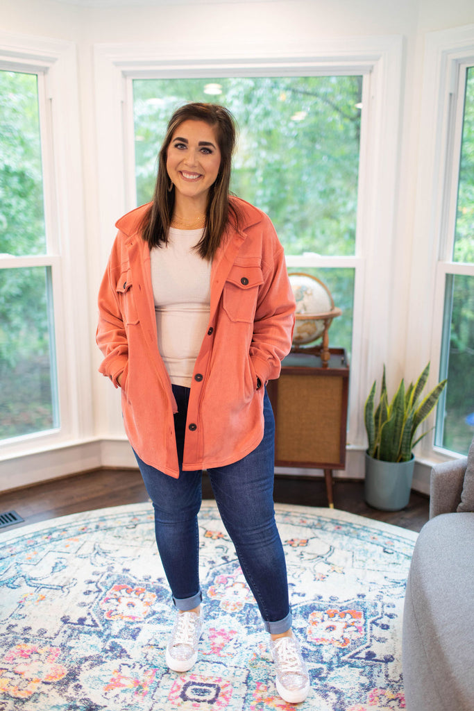 Fleece Shacket-Boutique Items. - Boutique Apparel - Ladies - Jackets-Podos Boutique, a Women's Fashion Boutique Located in Calera, AL