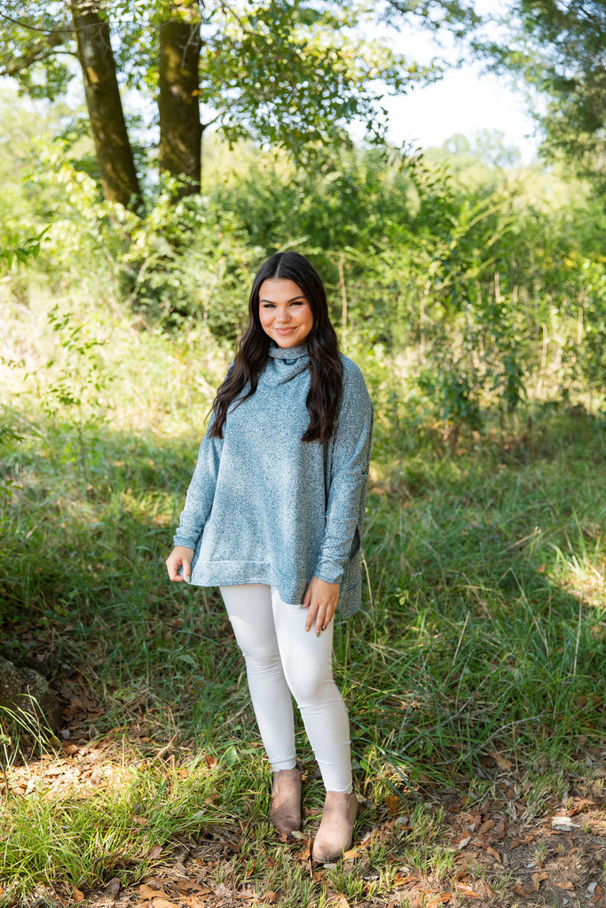 Cowl Neck Oversize Sweater-Boutique Items. - Boutique Apparel - Ladies - Top It Off - Sweaters-Podos Boutique, a Women's Fashion Boutique Located in Calera, AL